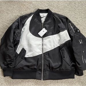 Nike Sportswear Big Swoosh Therma-Fit Reversible Black Bomber DD6055-010 Sizes